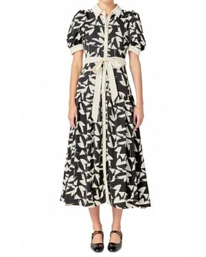 English Factory Printed Maxi Dress - White