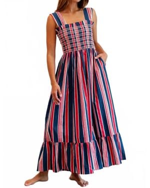 MILLE Garden Midi Dress - Red