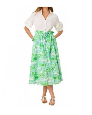 Lilly Pulitzer Sonaire Midi Shirtdress - Green