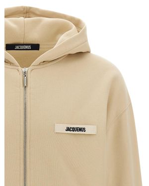 Jacquemus Cotton Sweatshirt - Natural