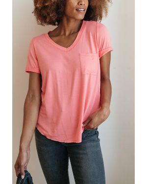 143 Story Essential V-Neck Tee - Pink