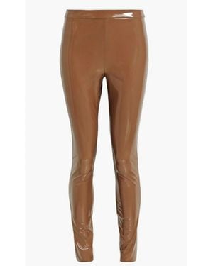 Alice + Olivia Leather Leggings - Brown