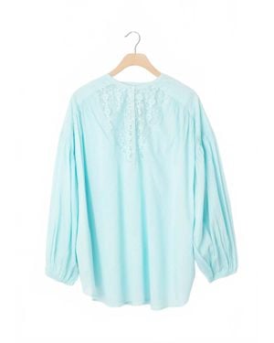 État D’été Bella Long Sleeve Blouse - Blue