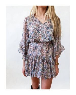 Keepsake Wildflower Whisper Chiffon Dress - Multicolor