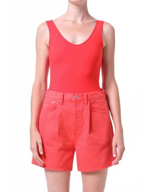 Agolde Tora Bodysuit - Red