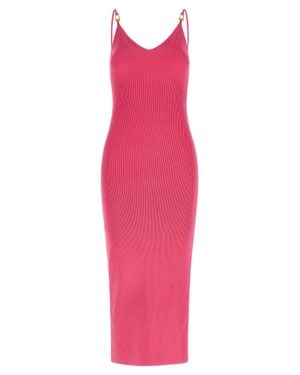 Versace Viscose Midi Dress - Pink