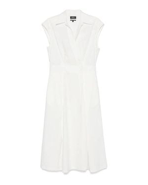 A.P.C. Ankle-Length Organic Cotton Wrap Dress - White