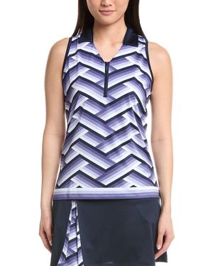 Callaway Apparel Gradient Stripe Top - Blue