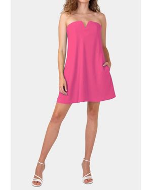 Lavender Brown Gloria Mini Dress - Pink