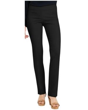 Renuar Pull On Straight Leg Pant - Black