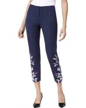 Alfani Office Work Wear Skinny Pants - Blue
