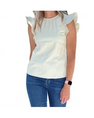 TCEC Flutter Sleeve Top - Blue