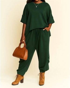 Davi & Dani Ease Loose Fit Set - Green