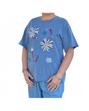 Southern Grace Show Graphic Tee - Blue
