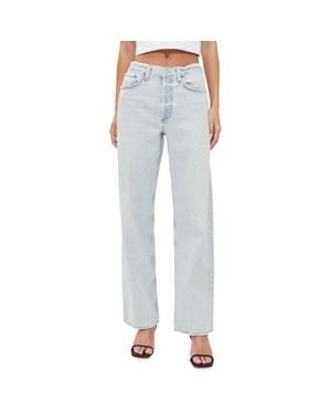 Agolde Arc Loose Wide Leg 32" Jeans, Tangent - Blue