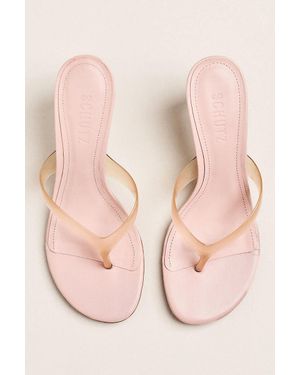 SCHUTZ SHOES Roslyn Jelly Thong Sandals - Pink