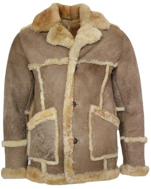 Infinity Leather Designer Winter Sheepskin Fur Coat-Zaragoza - Brown