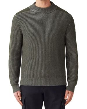 Belstaff Stanley Wool-Cotton Turtleneck Sweater - Gray