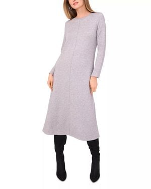 Vince Camuto Long Sleeve Midi Dress - Gray