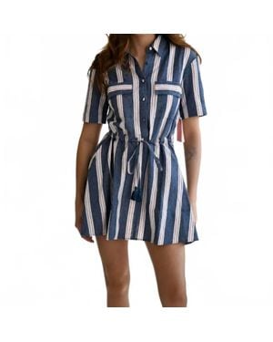 Never A Wallflower Kelli Short Dress - Blue