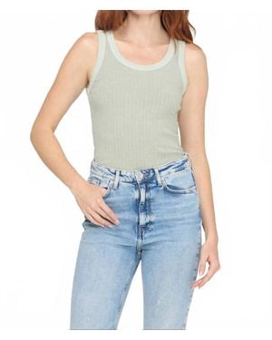 Project Social T Cooper Sweater Rib Tank Top - Blue