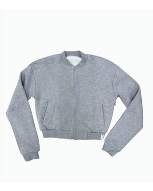 Kaveah Girl's Classic Bomber Jacket - Blue