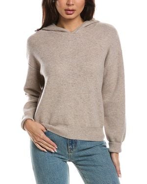 Forte Double Knit Cashmere Hoodie - Gray