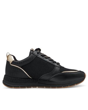 TMRS Tamaris Fashion Lace-Up Zipped Sneakers Sneakers - Black