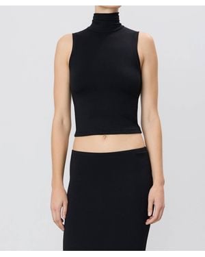 ÉTERNE Harlow Slightly Cropped Top - Blue