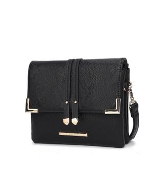 MKF Valeska Crossbody Handbag Purse Multi Compartments By Mia K - Black