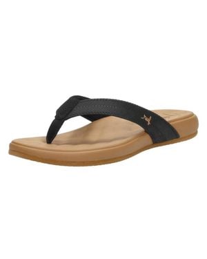 Reef Cushion Harmony Cj5418 Flip Flop Tan Thong Sandals Gal1968 - Black