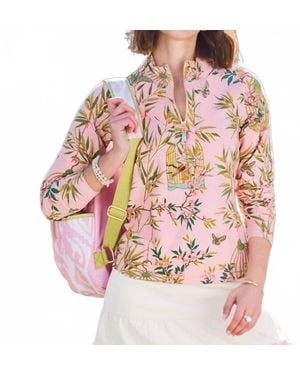 spartina 449 Nora Half-Zip Top - Pink