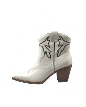 MIA Alejo Western Ankle Bootie - Gray