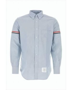 Thom Browne Long-Sleeve Button-Up Shirt - Blue