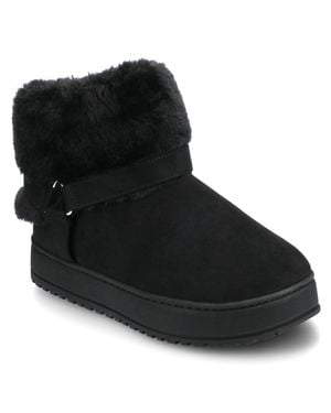 Journee Collection Journee Thada Slipper Bootie - Black
