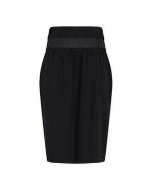 【関税＆送料込み】Maison Margiela Black Cotton Pencil Skir Maison Martin Margiela black pencil skirt with chopped hem