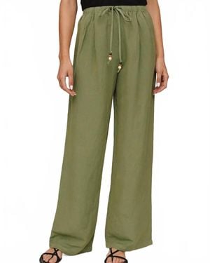 Bella Dahl Beaded Drawstring Beach Pant - Green