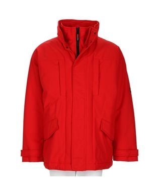 Martine Rose Vibrant Hooded Parka With Boxy Silhouette - Red