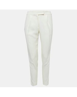 Elie Saab Side Stripe Crepe Pants - White