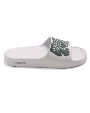 Lacoste Croco 2.0 Slide Sandals - White
