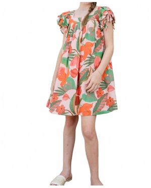 Briton Court Girl's Julie Dress - Red