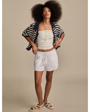 Lucky Brand Gauze Beach Short - Natural
