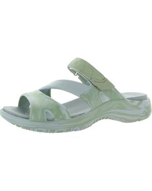 Dr. Scholls Adelle-Lite Tie-Dye Slip On Slide Sandals - Green