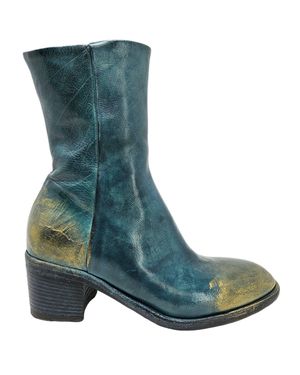 Madison Maison Hand Rubbed Ankle Boot - Blue