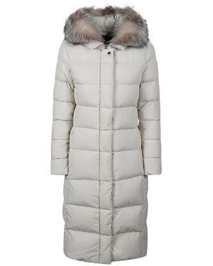 Moorer Down Puffer Coat - Gray