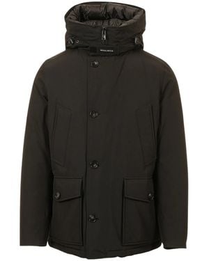Woolrich Wool-Blend Quilted Coat - Black