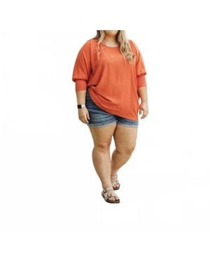 Ivy Jane Popover Top - Orange