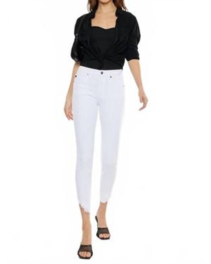 Kancan High Rise Ankle Skinny Stretch Jean - Black