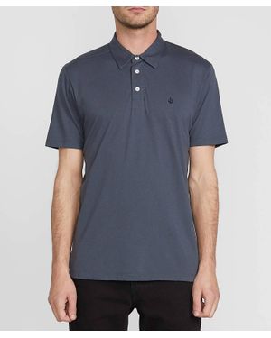 Volcom Banger Short Sleeve Polo Shirt - Blue