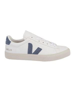 Veja Campo Chromefree Leather Suede Low-Top Sneakers - White